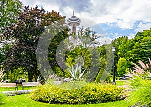 Niagara Falls, ON, Canada - August 31, 2022: Queen Victoria Park in Niagara Falls, ON, Canada. Queen Victoria Park, view