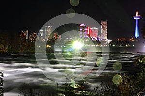 Niagara Falls Canada Night Skyline 4