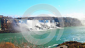 Niagara falls on a day with blue sky - realy natural foto Canad photo