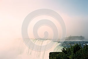 Niagara Falls fog and mist