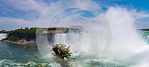 Niagara falls Horseshoe falls and Bridal Veil Falls