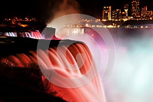 Niagara Falls at night