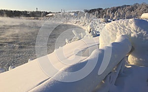 Niagara Falls Park in February