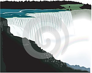 Niagara Falls Vector Illustration