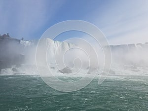 Niagara Falls view from the water line