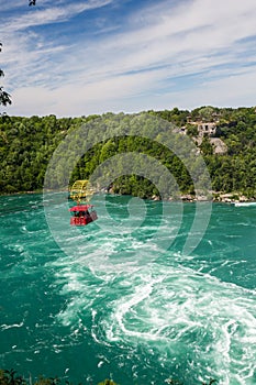 Niagara Falls Whirlpool Rapids Aero Trolley Car over whirlpool of Niagara River, Niagara Falls, Ontario, Canada