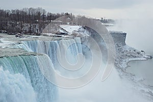 Niagara falls in winter