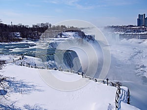 Niagara falls in winter