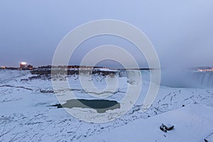 Niagara Falls in the winter