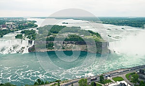 Niagara river and falls