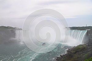 The Niagara River and horseshoe falls