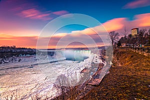 Niagara Waterfall on Winter Season