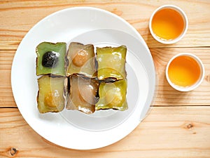 Nian gao or Chinese New Year`s cake rice cake