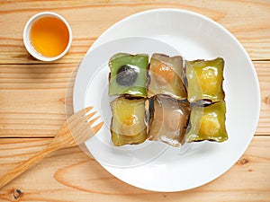 Nian gao or Chinese New Year`s cake rice cake