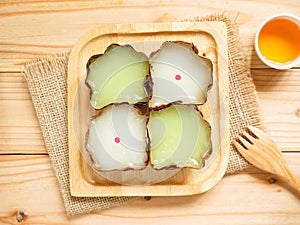 Nian gao or Chinese New Year`s cake rice cake