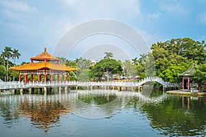 Nianci pavilion of Tainan park in Tainan, Taiwan.