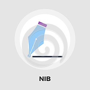 Nib icon flat