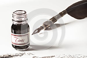 Nib with ink