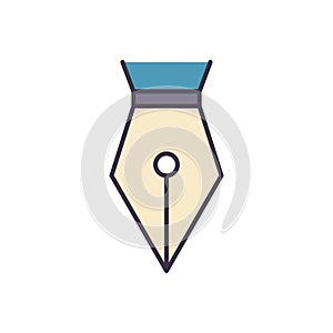 Nib related vector icon