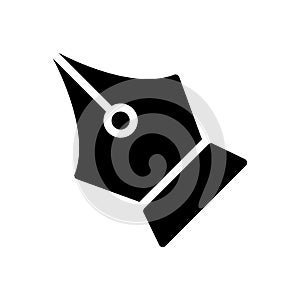 Nib vector glyph flat icon