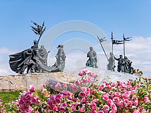 Nibelungendenkmal monument in Tulln, Austria