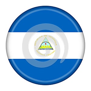 Nicaragua flag button with clipping path