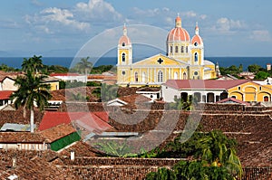 Nicaragua, View on the old Granada