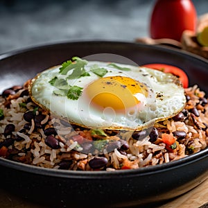 Nicaraguan Gallo Pinto: Filling and Satisfying Rice and Beans with Fried Plantains and Egg