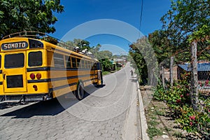 Nicaraguan public bus drom Somoto photo