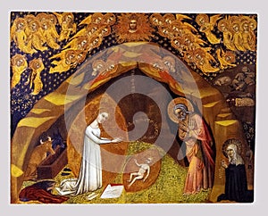 Niccolo di Tommaso St Bridget and the Vision of the Nativity