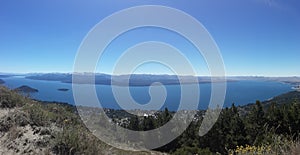 Nice amazing view Bariloche, Argentina. View of Nahuel Huapi Lake