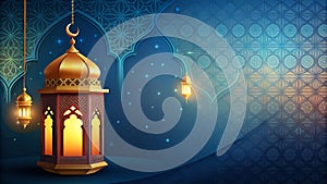 Nice arabic pattern ramadan kareem background