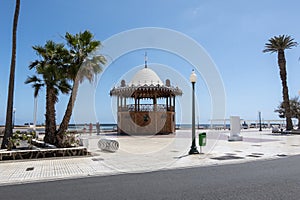 Nice bandstand on the promenade of Arrecife de Lanzaronte, Canary Islands photo