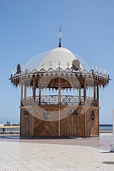 Nice bandstand on the promenade of Arrecife de Lanzaronte, Canary Islands photo