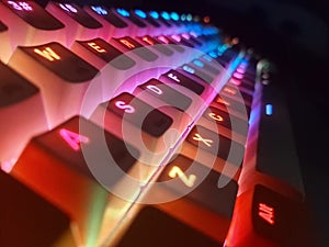 So nice and beautiful ranbow keyboard photo
