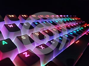 So nice and beautiful ranbow keyboard photo