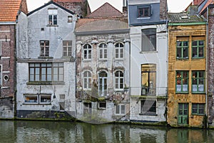 The nice city Gante in Belgium, Europe photo