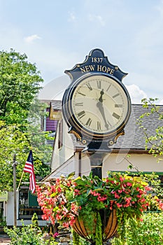 Nice clock in Historic New Hope, PA