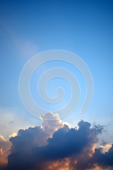 Nice cloud in blue sky