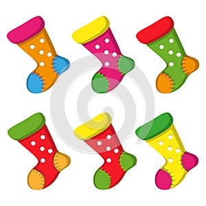 Nice Colorful socks for christmas desain