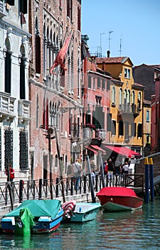 Nice coloured street in Venetia