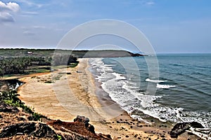 nice crowd-less beach on way to Ganapatipule from Ratnagiri