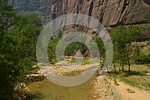 Nice Desfuladero With A Sinuous River Full Of Water Pools Where You Can Take A Good Bath In The Park Of Zion. Geology Travel Holid