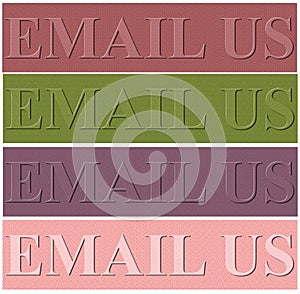 Nice design background with email us spell