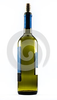 A nice exquisite bottle of wine on a white background