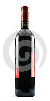 A nice exquisite bottle of wine on a white background