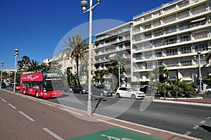 Nice, France - april 19 2016 : Promenade des Anglais
