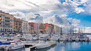 Nice in France, the harbor