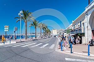 View of Quai des Etats-Unis street