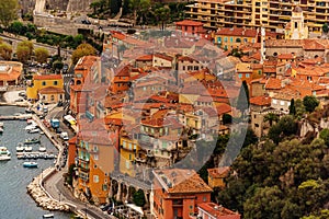 Nice, France: panoramic top view of Port